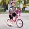 Kids Bike with Removable Doll Seat and Training Wheels Adjustable Handlebar
